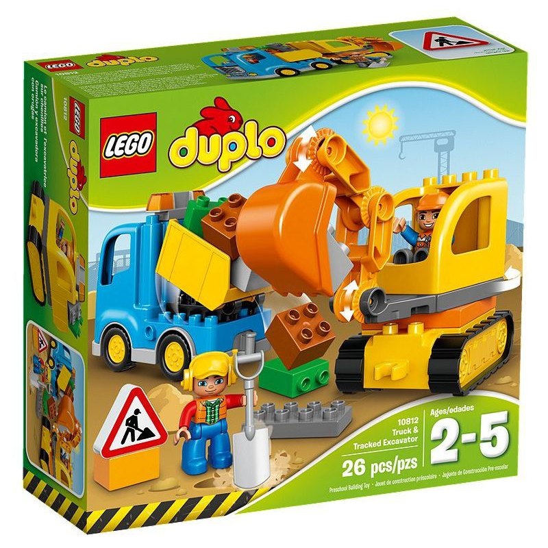 LEGO DUPLO 10812 Pásový bagr a náklaďák - Stavebnice