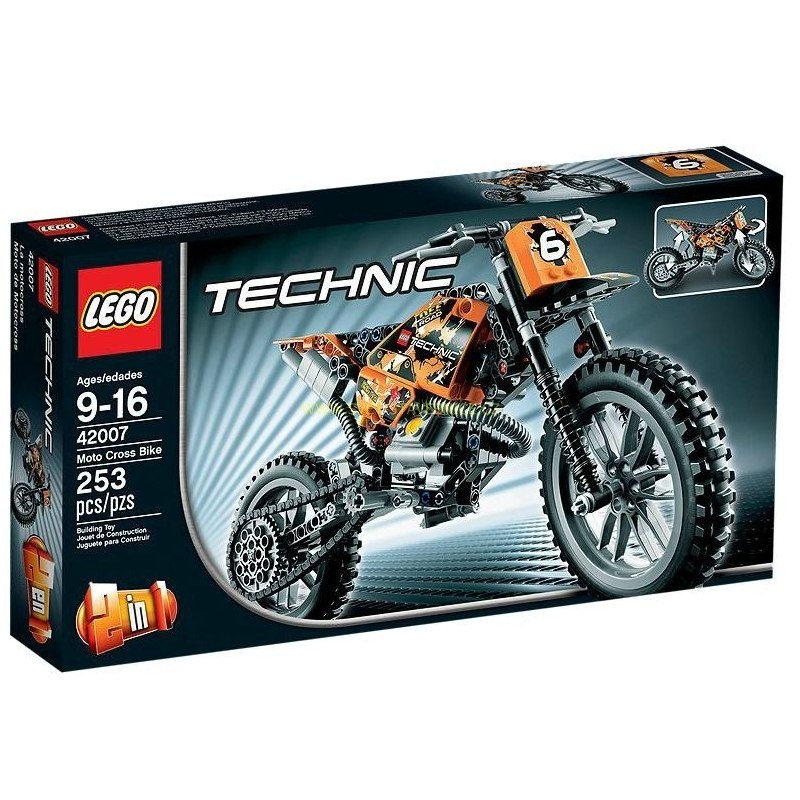 LEGO TECHNIC - Motokrosová motorka 42007 - Stavebnice