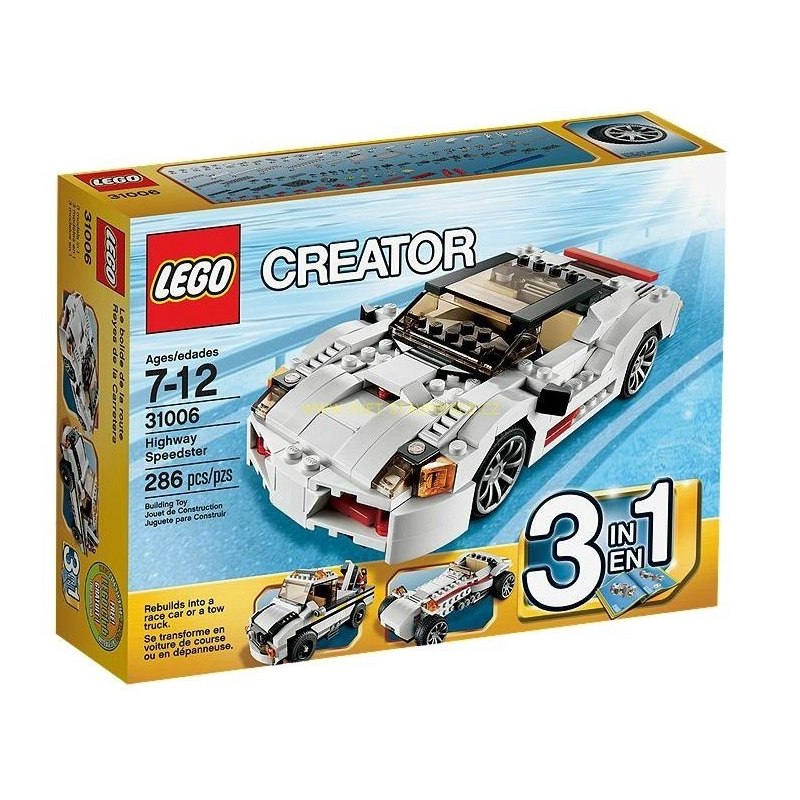 LEGO CREATOR - Diaľničný pretekár 31006 - Stavebnice