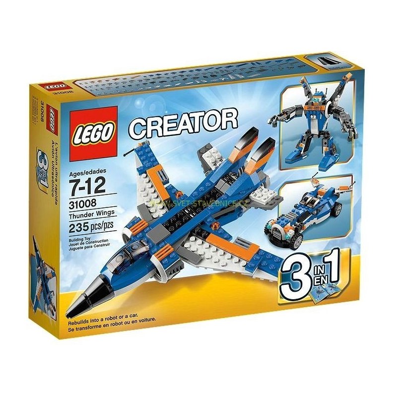 LEGO CREATOR - Burácajúce lietadlo 31008 - Stavebnice