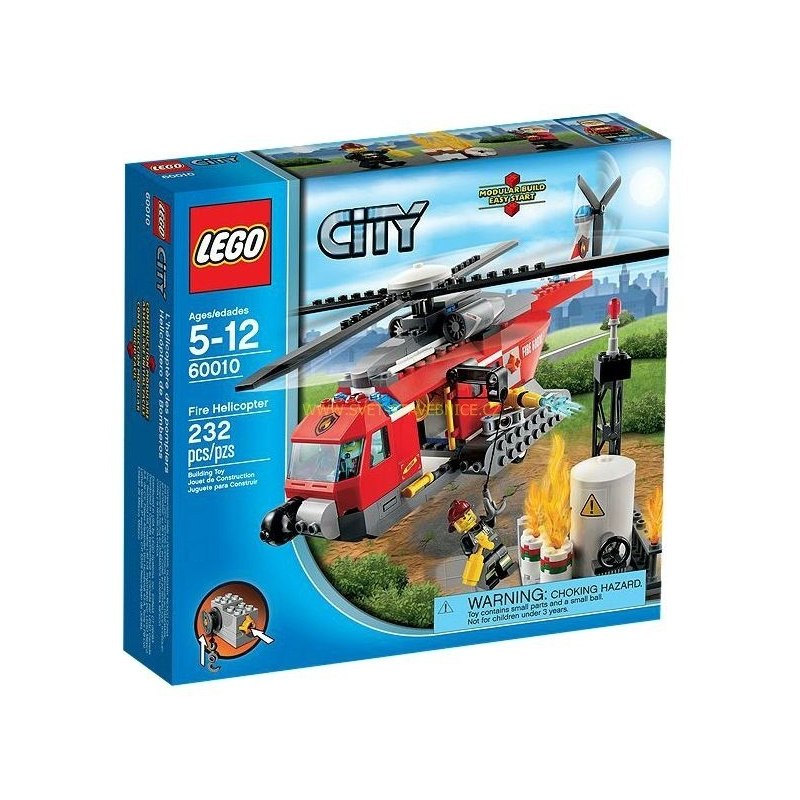 LEGO CITY - Hasičská helikoptéra 60010 - Stavebnice