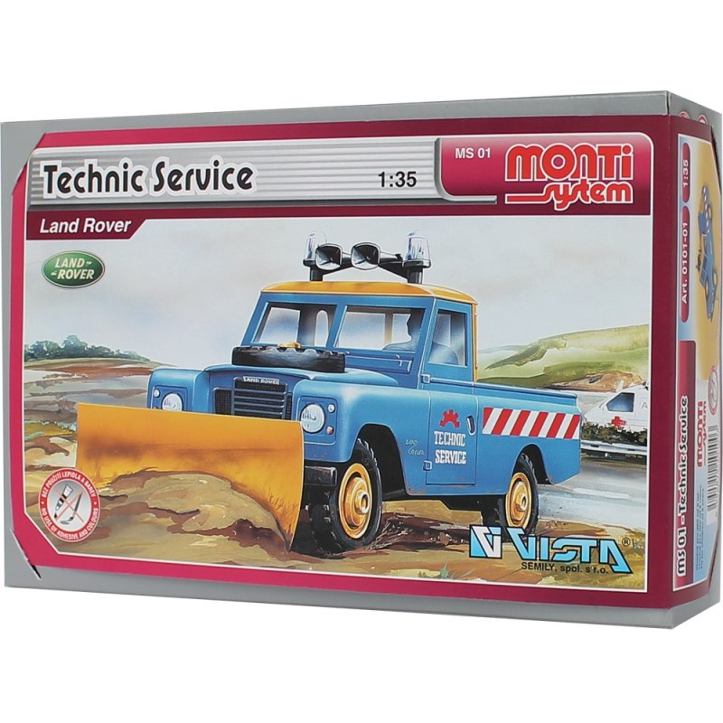 Monti System MS 01 - Technik Service - Land Rover 1:35 - Stavebnice