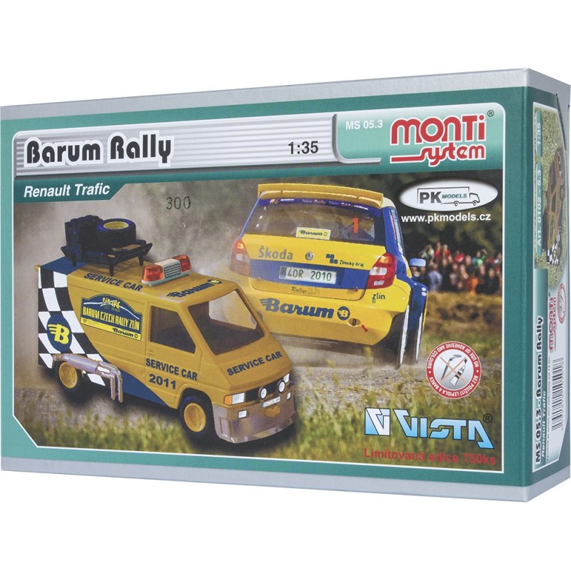 Monti System MS 05.3 - Renault Barum rally Service car 1:35 - Stavebnice