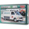 Model Monti System MS 06 Ambulance v měřítku 1:35 je na úrovni BASIC. To znamená, že má malý počet dílů a je vhodný pro děti už od 6 let.