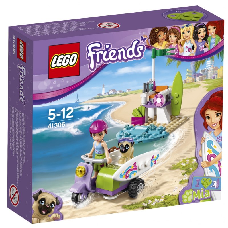 LEGO Friends 41306 Mia a plážový skútr - Stavebnice