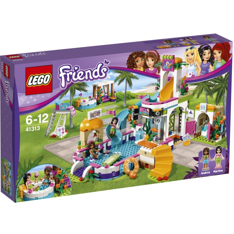LEGO Friends 41313 Letní bazén v městečku Heartlake - Stavebnice
