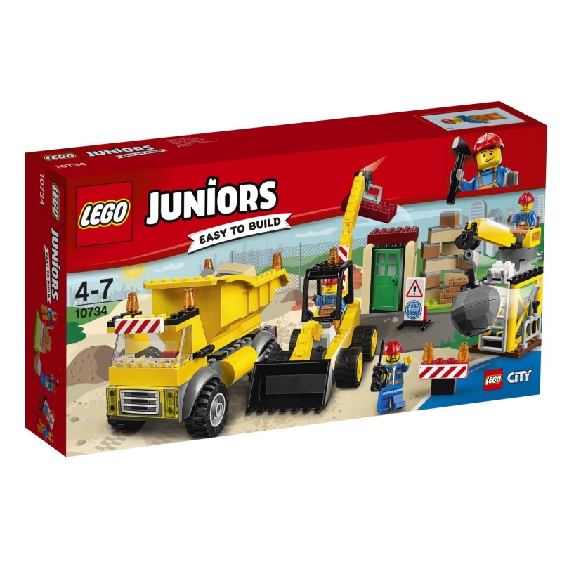 LEGO Juniors 10734 Demoliční práce na staveništi - Stavebnice