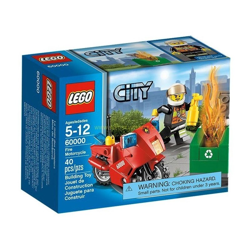 LEGO CITY - Hasičská motorka 60000 - Stavebnice