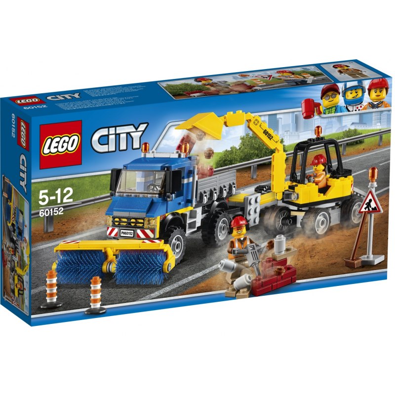 LEGO City 60152 Zametací vůz a bagr - Stavebnice