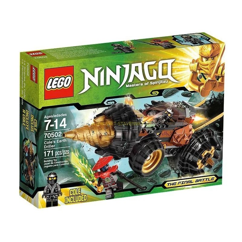 LEGO NINJAGO - Coleův razicí vrták 70502 - Stavebnice