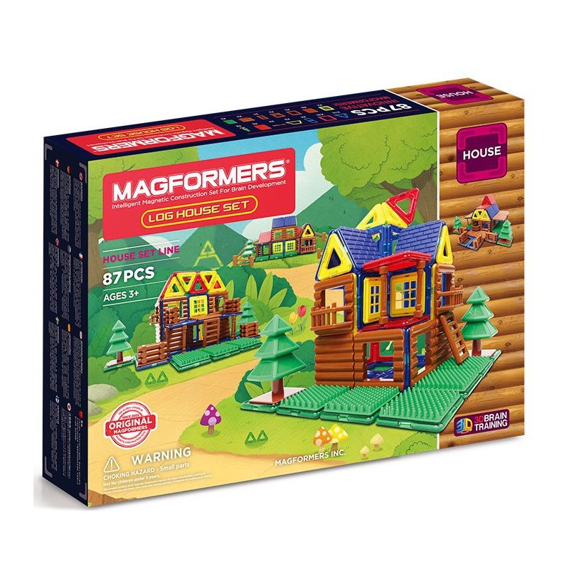 Magformers - Lesní srub 87 dílků - Stavebnice