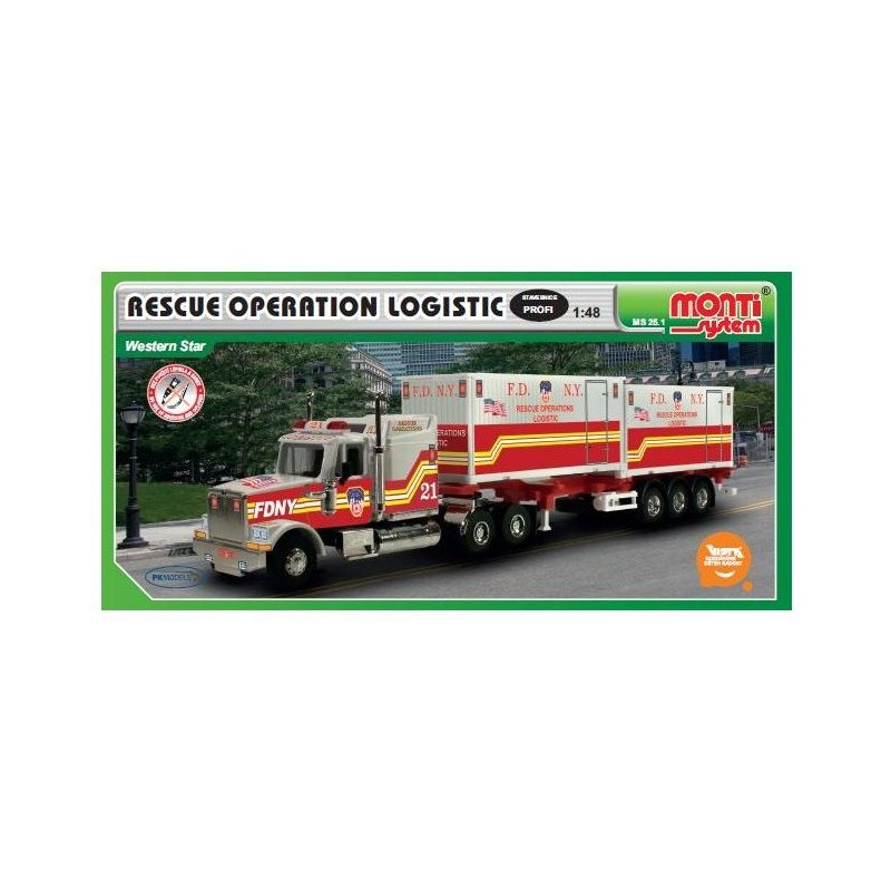 Monti System MS 25.1 - FDNY Rescue Operation Logistic 1:48 - Stavebnice
