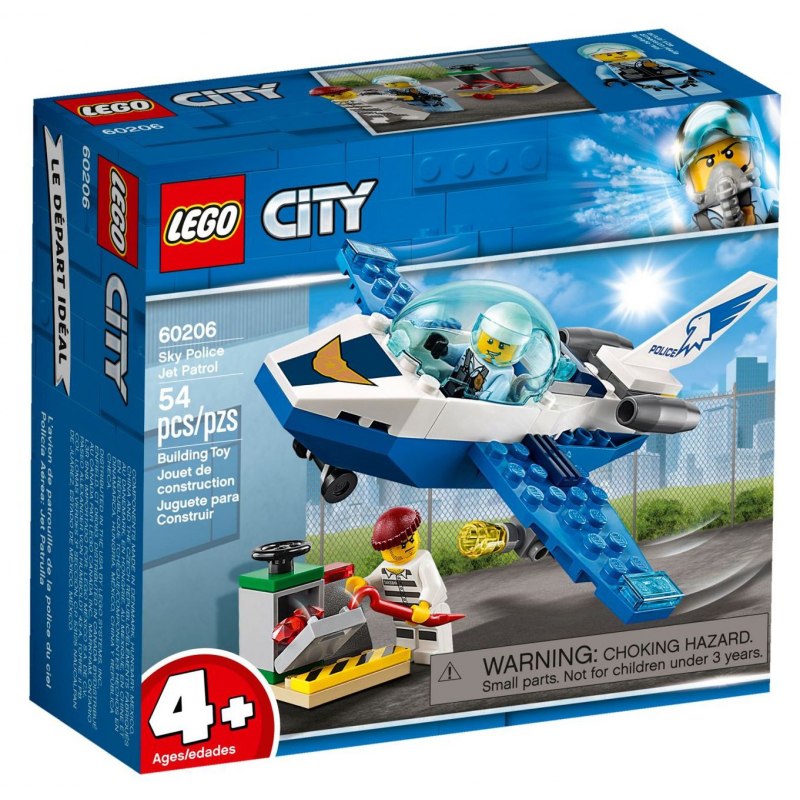 LEGO City 60206 Hlídka Letecké policie - Stavebnice