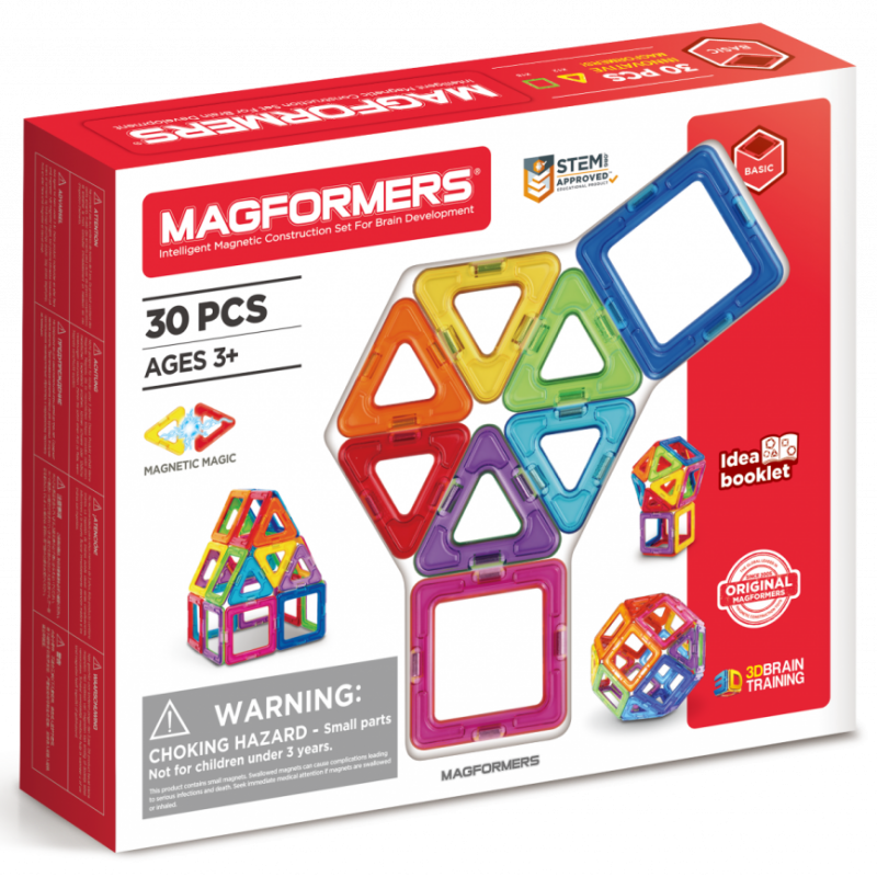 Magformers Rainbow 30 dílků - Stavebnice