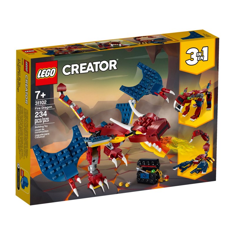 LEGO Creator 31102 Ohnivý drak - Stavebnice