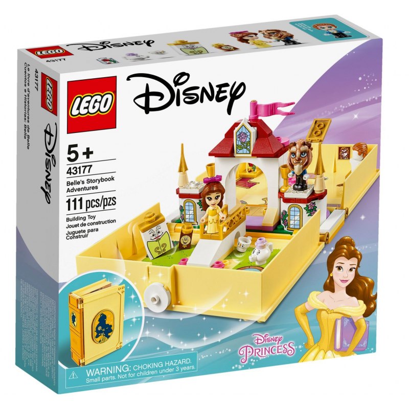 LEGO Disney Princess 43177 Bella a její pohádková kniha dobrodružství - Stavebnice