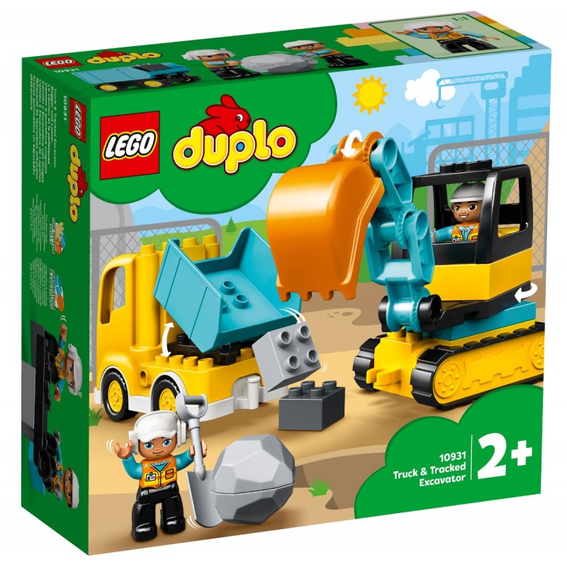 LEGO DUPLO 10931 Náklaďák a pásový bagr - Stavebnice