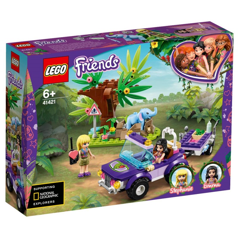 LEGO Friends 41421 Záchrana slůněte v džungli - Stavebnice