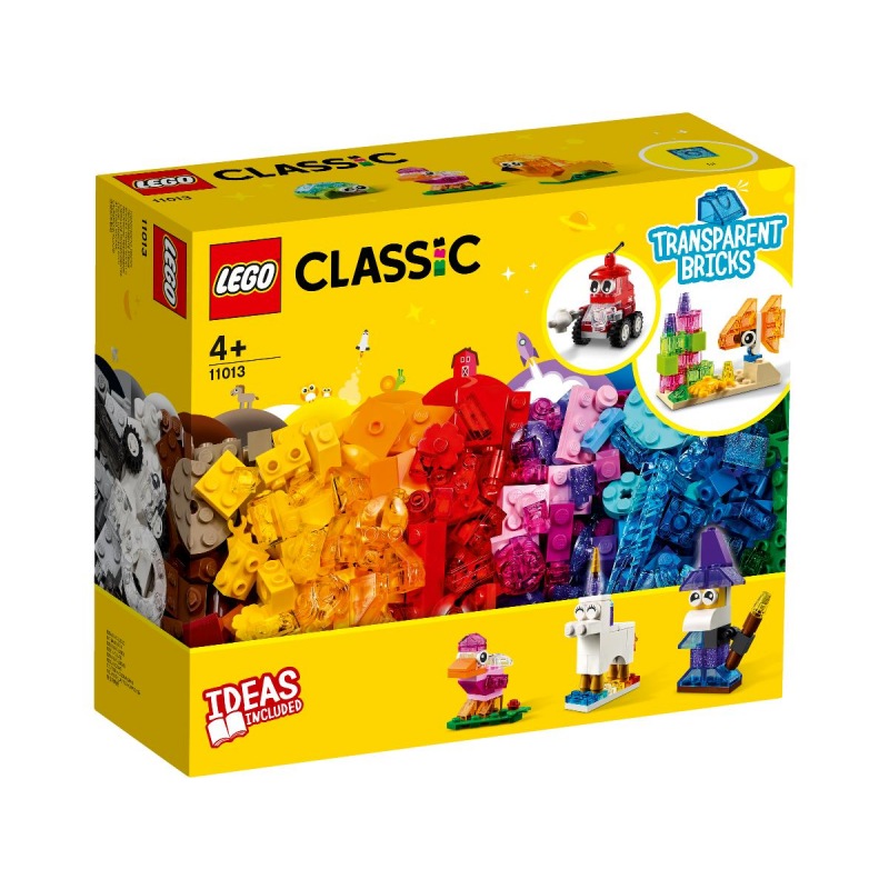LEGO Classic 11013 Průhledné kreativní kostky - Stavebnice