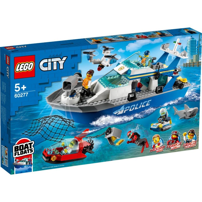 LEGO City 60277 Policajná hliadková loď - Stavebnice
