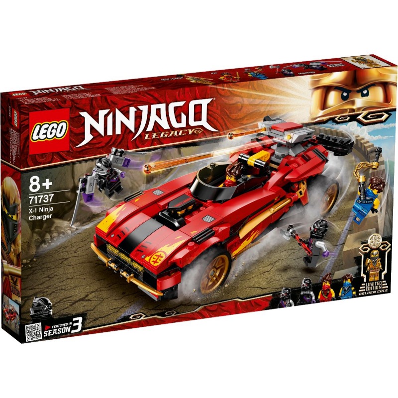 LEGO Ninjago 71737 Kaiův červený bourák - Stavebnice