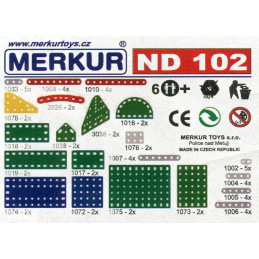 Merkur náhradní díly ND102 pásky a destičky
