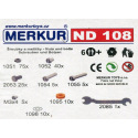 Merkur náhradní díly ND108 šroubky a matičky