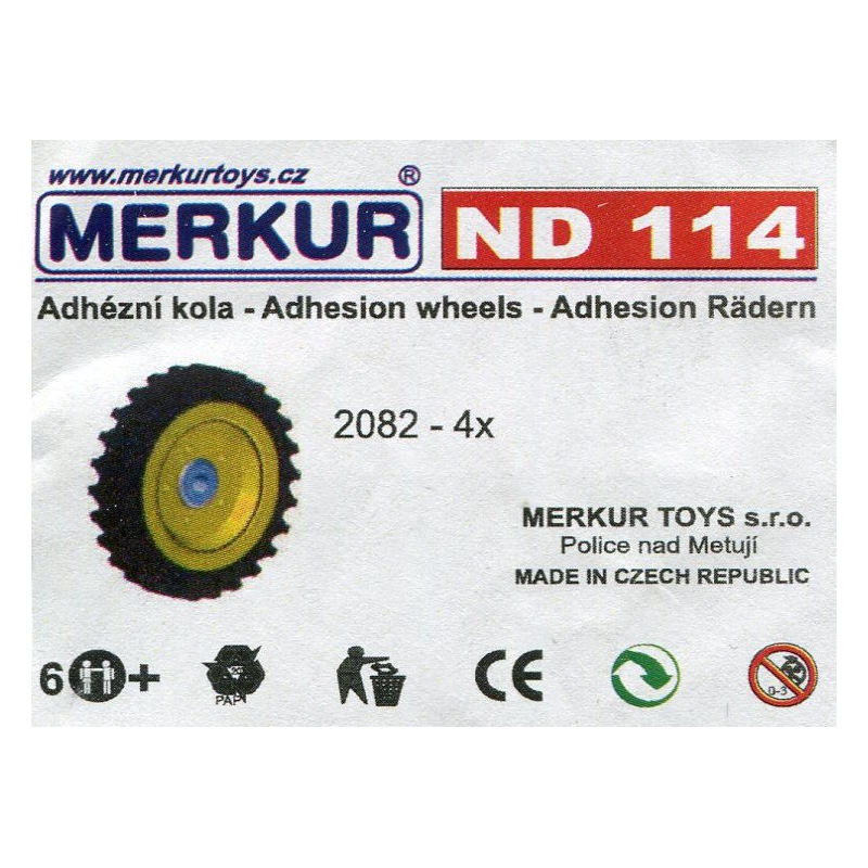 Merkur náhradní díly ND114 Adhezní kola - Stavebnice