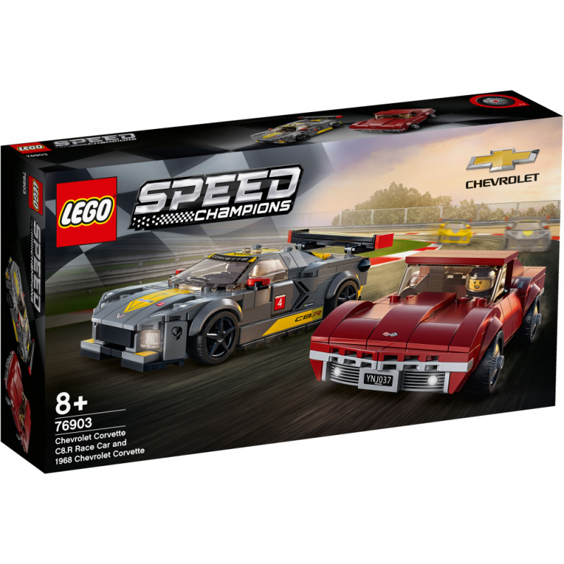 LEGO Speed Champions 76903 Chevrolet Corvette C8.R a 1968 Chevrolet Corvette - Stavebnice
