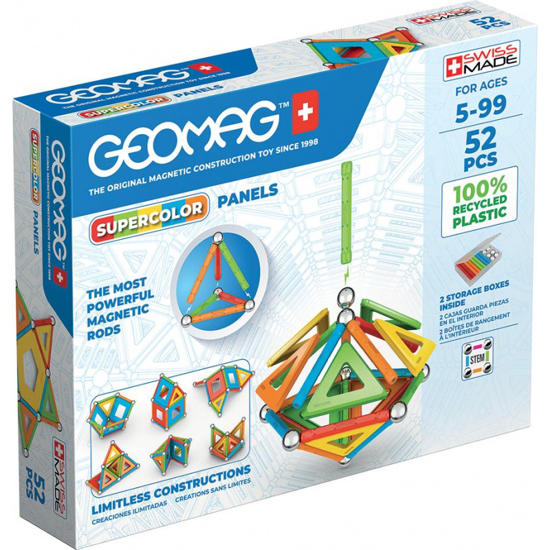 Geomag Supercolor recycled 52 - Stavebnice