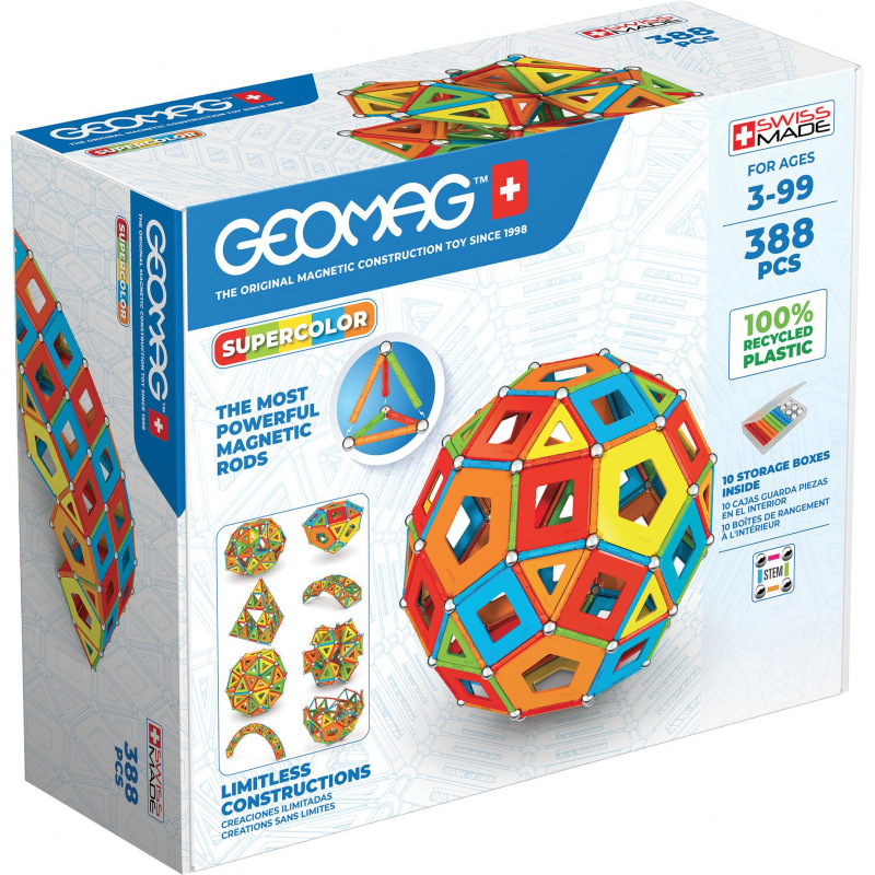 Geomag Supercolor Masterbox 388 - Stavebnice