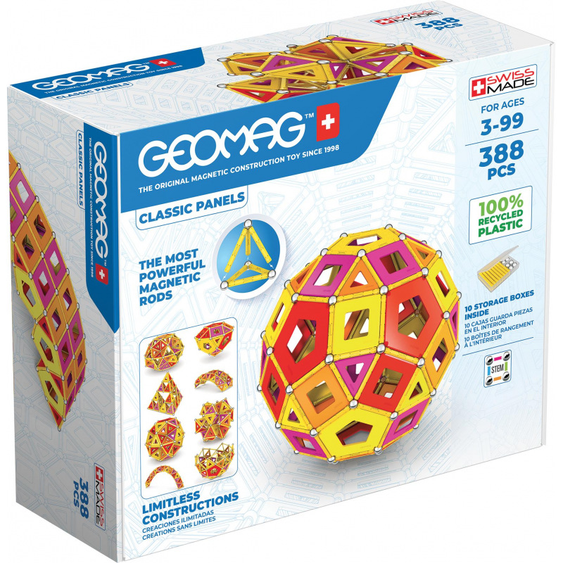 Geomag Supercolor Masterbox Warm 388 - Stavebnice