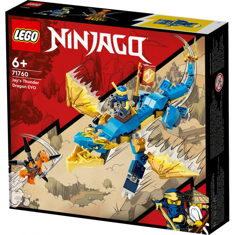 LEGO NINJAGO 71760 Jayův bouřlivý drak EVO - Stavebnice