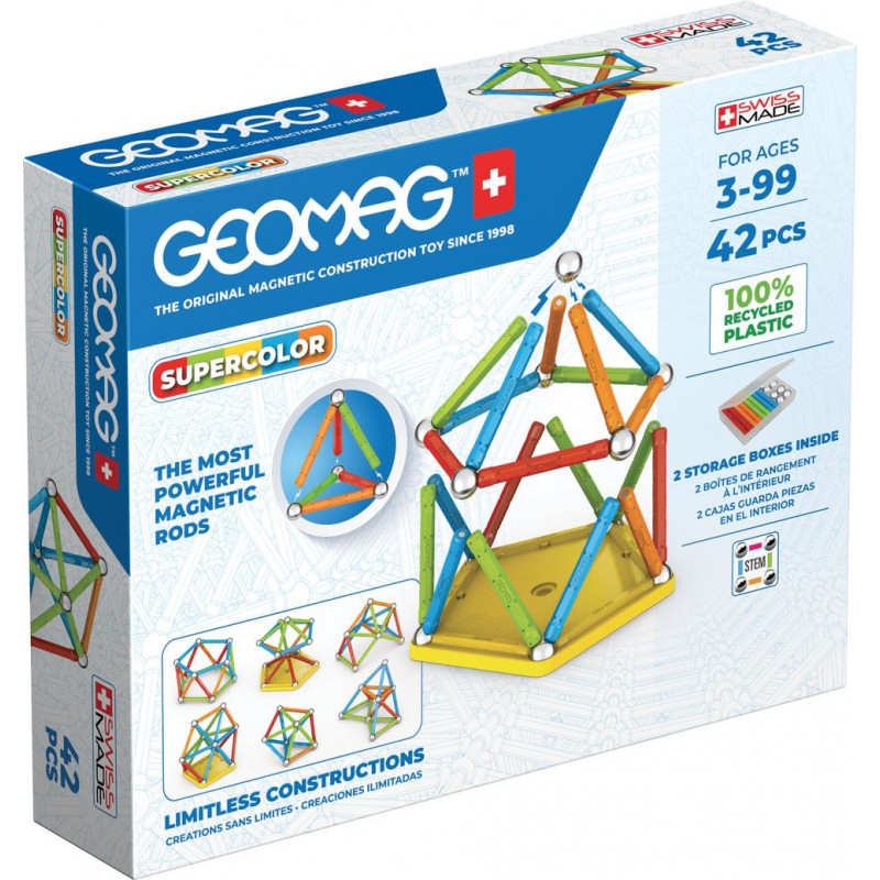 Geomag Supercolor recycled 42 - Stavebnice