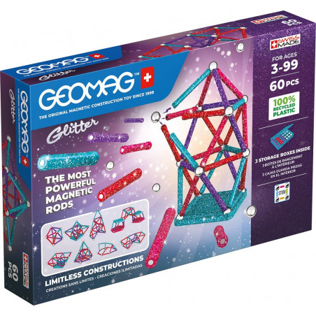 Geomag Glitter panels recycled 60