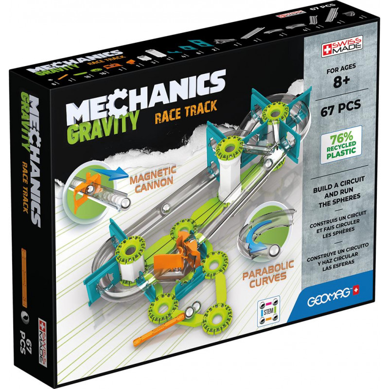 Geomag Mechanics Gravity Race Track 67 dielikov - Stavebnice