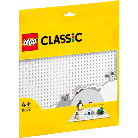LEGO Classic 11026 Bílá podložka na stavění 25 x 25 cm