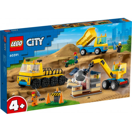 LEGO City 60391 Vozidla ze stavby a demoliční koule