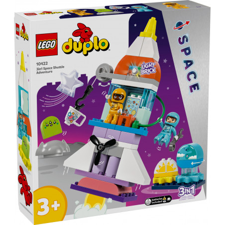 LEGO DUPLO 10422 Vesmírné dobrodružství s raketoplánem 3 v 1