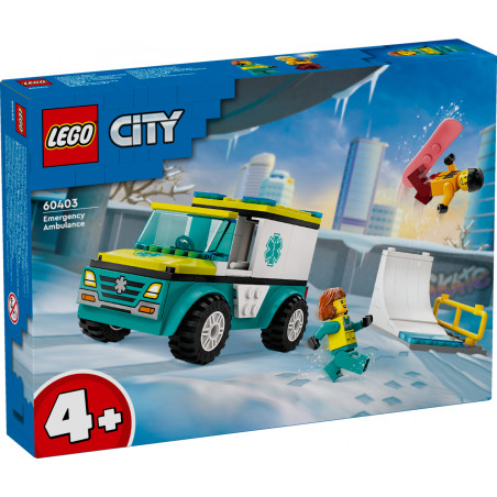 LEGO City 60403 Sanitka a snowboardista