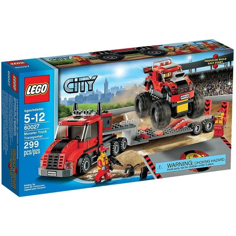 LEGO CITY 60027 - Transportér Monster trucků - Stavebnice