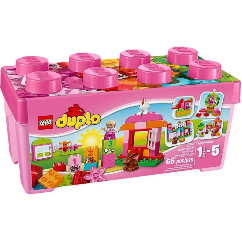 LEGO DUPLO 10571 - Růžový box plný zábavy - Stavebnice