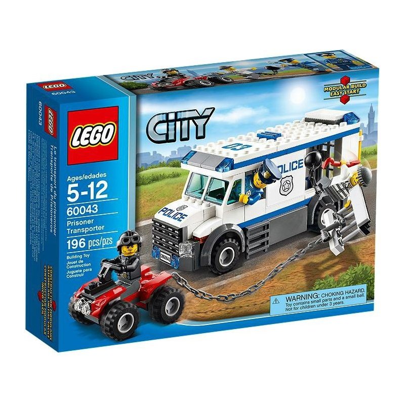 LEGO CITY 60043 - Vězeňský transport - Stavebnice