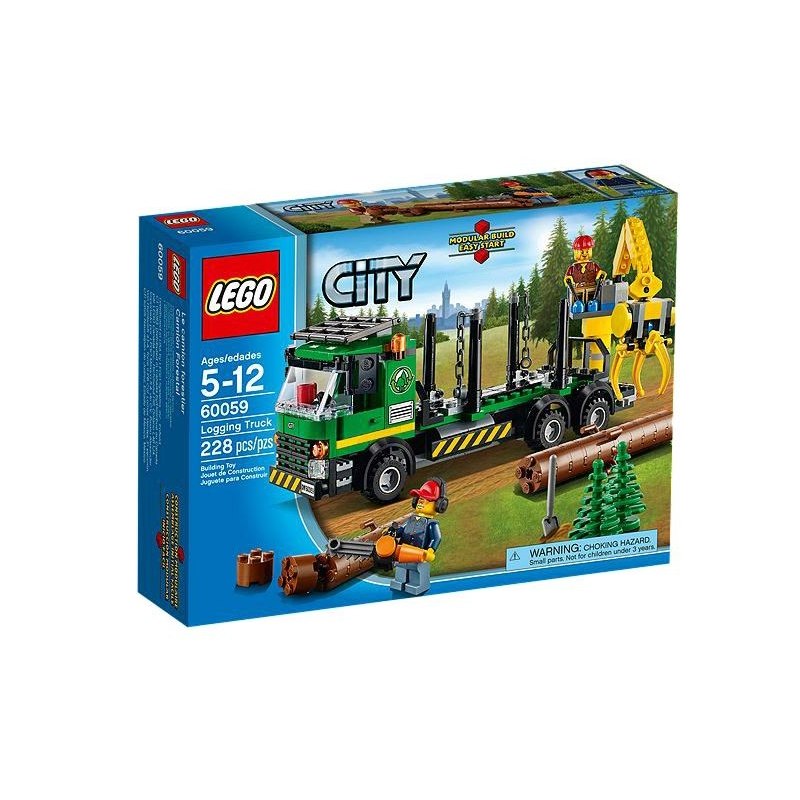 LEGO CITY 60059 - Dřevorubecké auto - Stavebnice