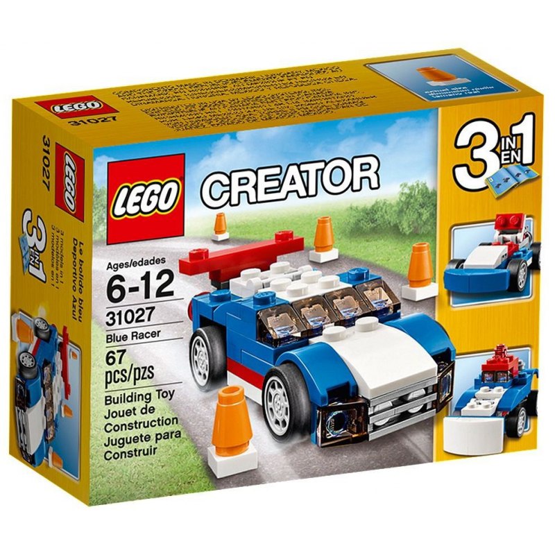 LEGO Creator 31027 Modrý závoďák - Stavebnice