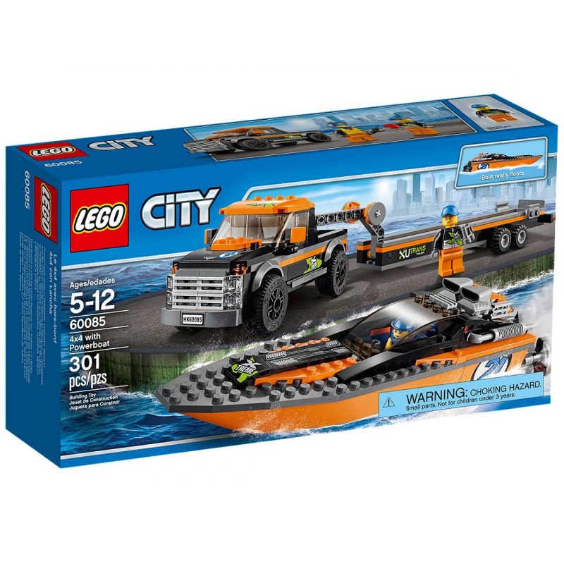 LEGO City 60085 Motorový člun 4x4 - Stavebnice