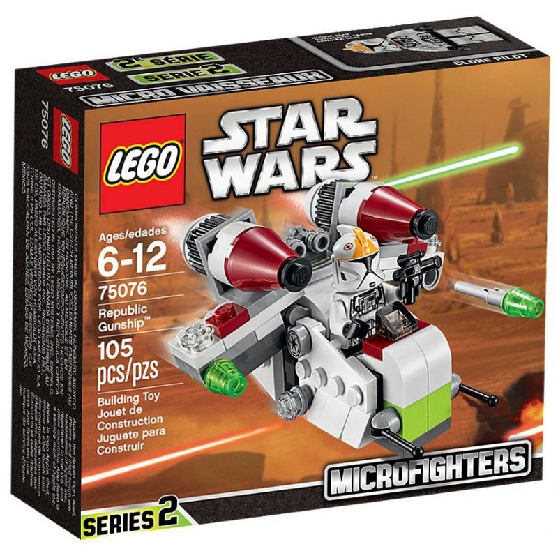 LEGO Star Wars 75076 Válečná loď Republiky - Stavebnice