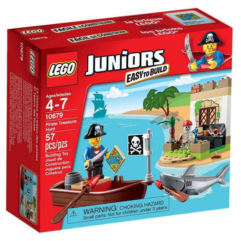 LEGO Juniors 10679 Pirátský hon za pokladem - Stavebnice