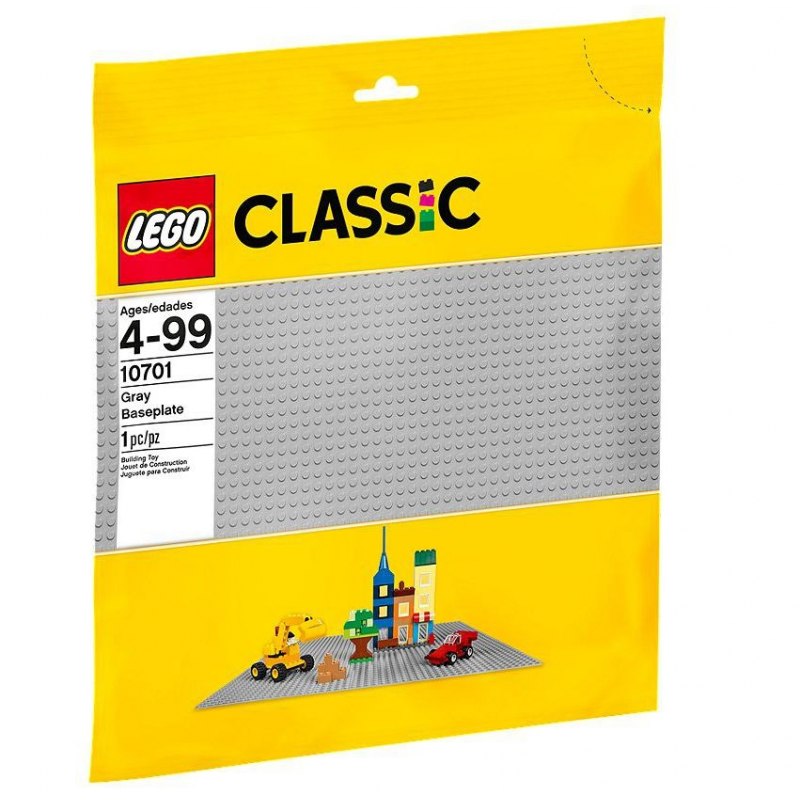 LEGO Classic 10701 Šedá podložka na stavění 38x38 cm - Stavebnice