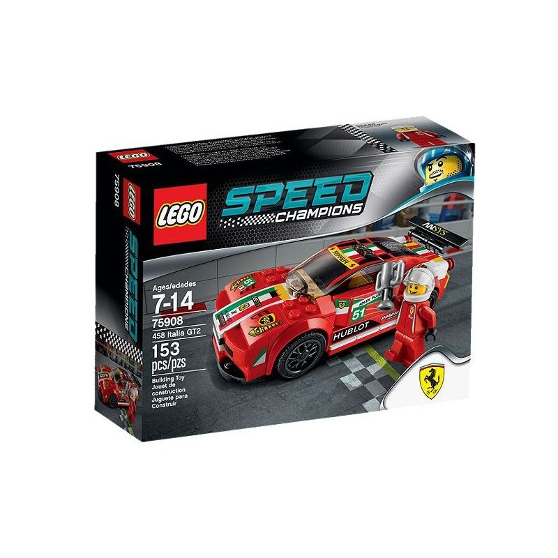 LEGO Závodní šampióni 75908 458 Italia GT2 - Stavebnice